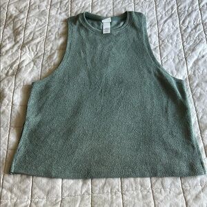 H&M Sleeveless Green Knit Top